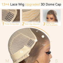 Moonlass Champagne Platinum Salon Hair Body Wave 100%Human Hair Wig 13x6Lace Front Wigs 180% Density Preplucked Transparent Lace