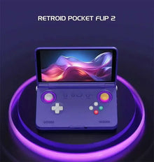 Retroid Pocket Flip 2 Retro Handheld Game Console 5.5Inch AMOLED Touch Screen SD865 Android13 Video Game Console 8G+128G PS2 PSP