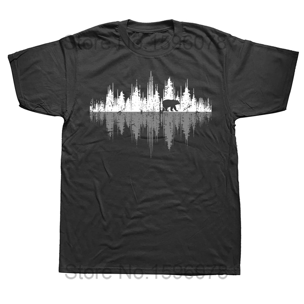 Wildlife Trees Outdoors Nature Retro Forest T Shirts Hiking Camping Birdwatching Photography Mountains Birthday Gifts T-shirt