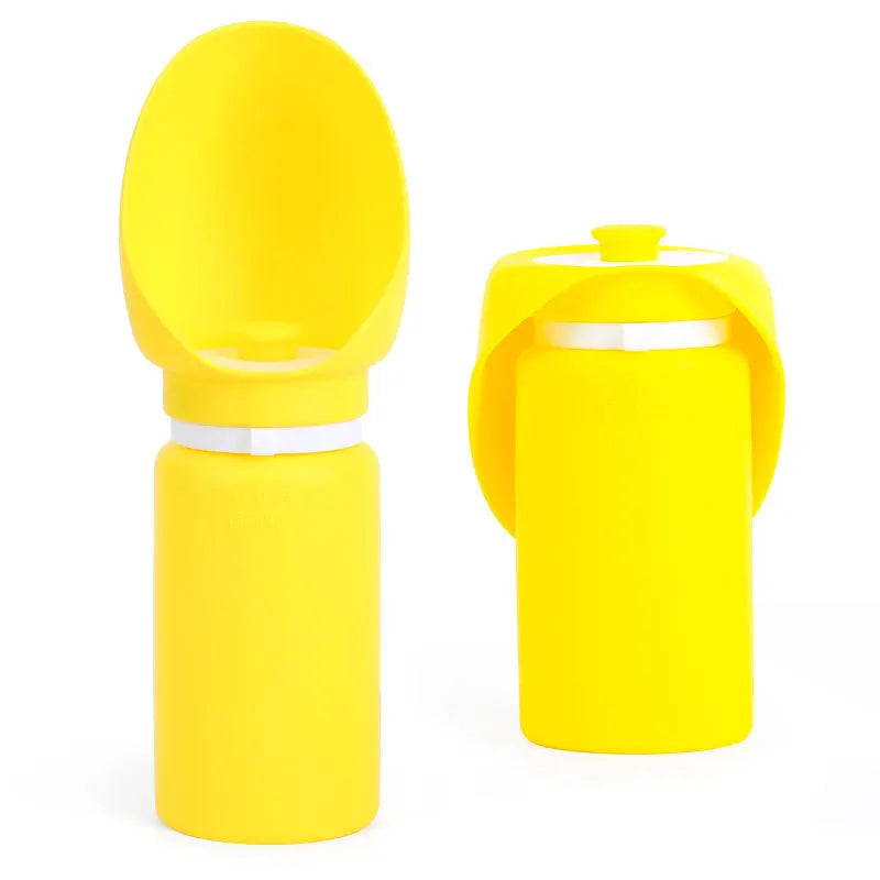 Creative Foldable Pets Water Feeding Bottle Portable Walking Dog Cat Silica Gel Mug Drinking Feeder Dispenser Cup Pet Supplies