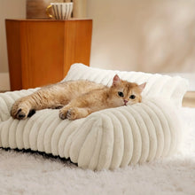 Warm Comfort Cat Sofa  Deep Sleep Cat Bed Pet Basket Kitten House Small Dogs Sofa Cute Soft Cushion For  Medium Cats Bed