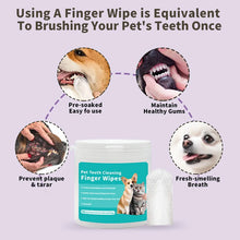 Produits de nettoyage pour animaux, brosses à dents jetables pour le doigt, doigtiers de nettoyage des dents pour animaux, lingettes humides, hygiène bucco-dentaire pour chiens et chats