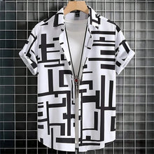2026 Summer New Style Men's Short-Sleeved Shirt with 3D Pattern Printing for Street Casual Fashion Comfortable Soft Breathable