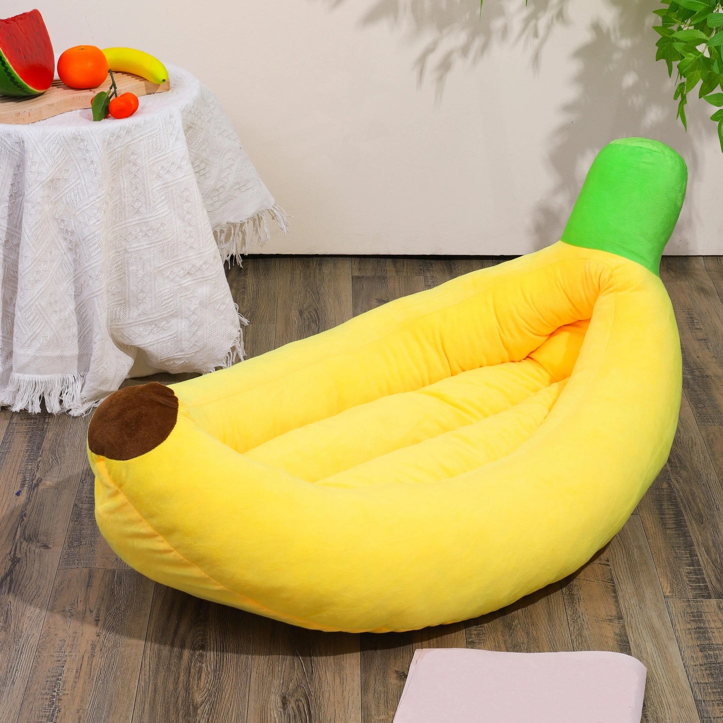 Large Dog Bed Cat Nest Winter Insulated Pad Removable Washable Thickened Pets Nest Banana Boat Dog Bed Cat Bed Pet Supplies