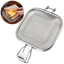 Stainless Steel Sandwich Toaster Grill Pan Sandwich Clip Bread Heating Oven Accessories Baking Tool Non Stick Cooking Grid