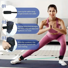 6-Piece Leg Resistance Band Set for Hip Strength Training, Running, Fitness, Ankle Resistance Bands, Yoga, Glute Training, Elastic Bands for Fitness Strength Training, Three-Tube Leg Training Resistance Bands, Leg Resistance