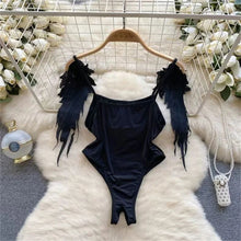 PU Leather Women Bodysuit Zipper Slim Romper Streetwear