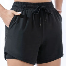 Women's Quick Dry Sports Shorts Layered for Running Yoga