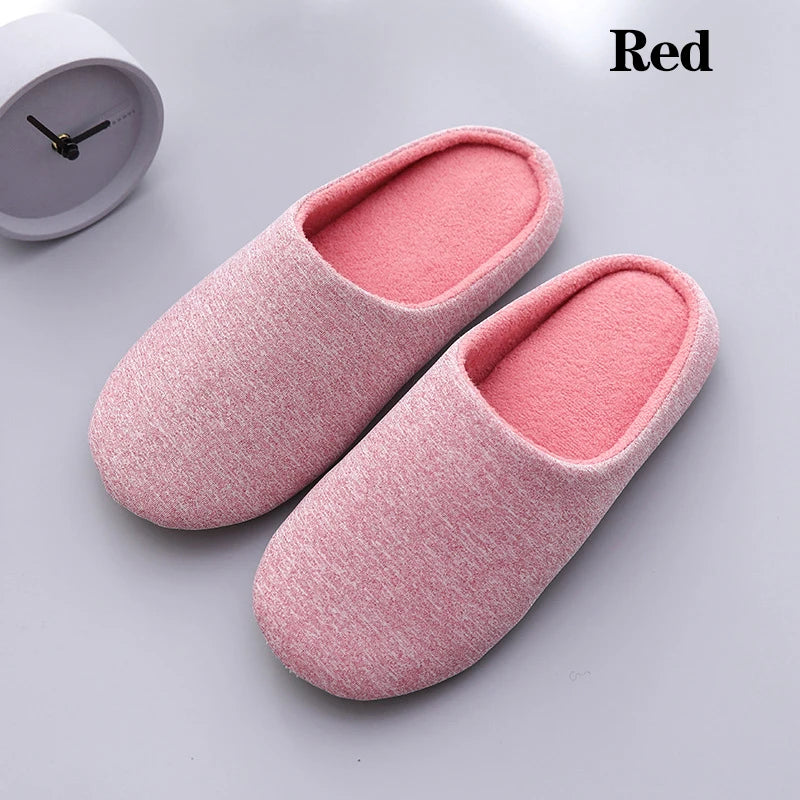 House Plush Soft Cotton Slippers Winter Indoor Women Slippers Non-slip Floor Shoes Home Slippers Women Slides for Bedroom
