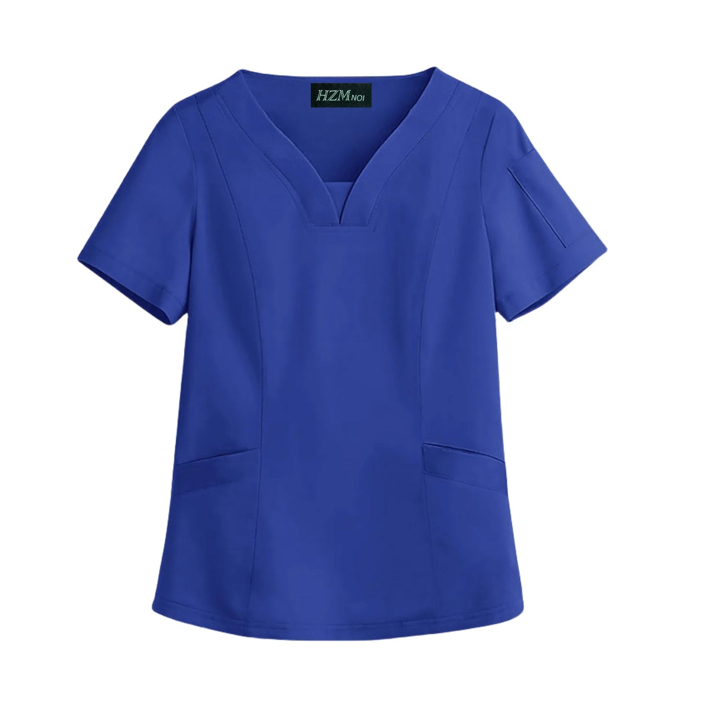 Elastic Quick-dry Medical Work Clothes Tops Dentist Veterinary Work Uniform Unisex Healthcare Nurse Clothing Scrun Women Mens