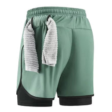 Men Running Shorts Gym Sports 2 in 1 Camo Quick Dry Workout Training Gym Fitness Jogging Short Sweatpants Summer Men Sportswear