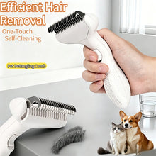 Dog Comb Knife Dogs Brush One-click Pet Hair Removal Hair Knot Self Cleaning Dogs Comb Massage Cat Brush Dog Grooming Brushes