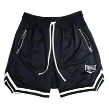 2026 EVERLAST Fitness Sports Basketball Shorts Men's Summer Casual Loose Breathable Mesh Shorts Fashion Hip Hop Sweatpants