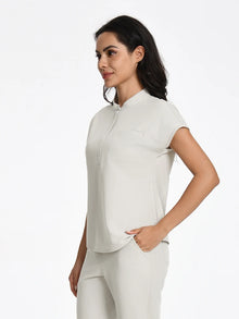 KUNG SCRUBS Beauty Salon Uniforms Women's Surgical Scrubs Set Slim Fit T-Shirt Pants Soft Breathable Nursing Workwear