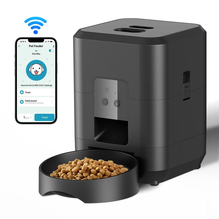 Distributeur intelligent de nourriture pour animaux de compagnie, distributeur automatique de nourriture pour chats, machine à repas lents pour chiens avec distributeur de nourriture automatique chronométré et quantitatif, gamelle pour chat et chien