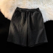 Brand Premium Waffle Casual Shorts Men Sport Loose Wide leg Running Shorts Letter Beach Baggy Board Cargo Shorts Male