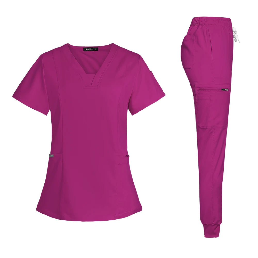 High-quality Thickened New Slim Operating Room Medical Uniform Set Short-sleeved Nurse Nursing Accessories Surgical Gown XS-XXL