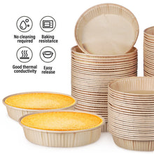 100Pcs Mini Tart Pans for Baking Round Bottom Small Pie Baking Pans Oven Microwave Safe Baking Cups home Kitchen Pastry Supplies