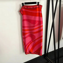 2026 Fashion Design Women's Red Scarf Sling Swimsuits Classic Brand Lady Scarf Bikini Sets with Letter Signature Logo