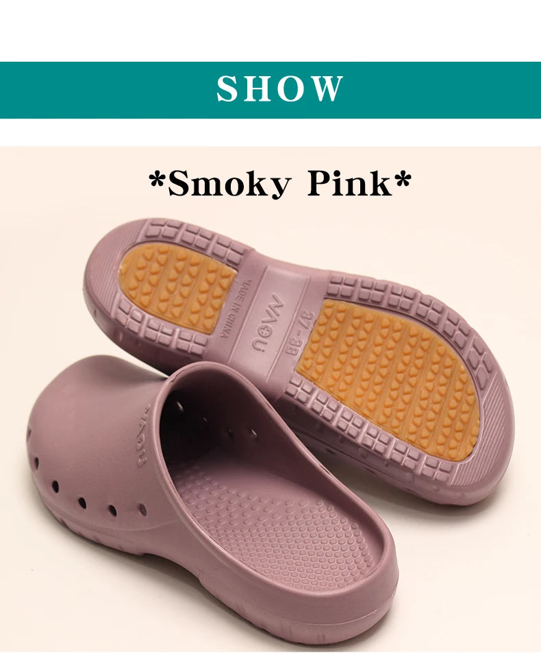 Doctor Scrub Clogs Light Nurse Slippers Medical Shoes Non-slip Dentist Surgical Shoes Soft Pet Hospital Scrub Clogs X09-05