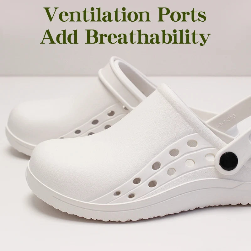 Non-slip Doctor Work Shoes Step-in Medical Clogs Premium Operating Room Shoes EVA Hospital Scrub Clogs Soft Dentist Vet Slippers