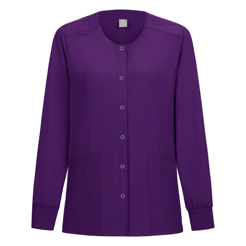 Women Men's Coat Medical Surgical Work Jacket Hospital Uniform Dentist Clinic Outwear Pharmacy Pet Shop Work  Nurse Uniform