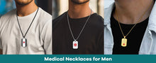 U7 Stainless Steel Custom Data Engrave ID Medical Alert Tag Necklace Men Women First Aid Allergy Infomation Emergcy Med Jewelry