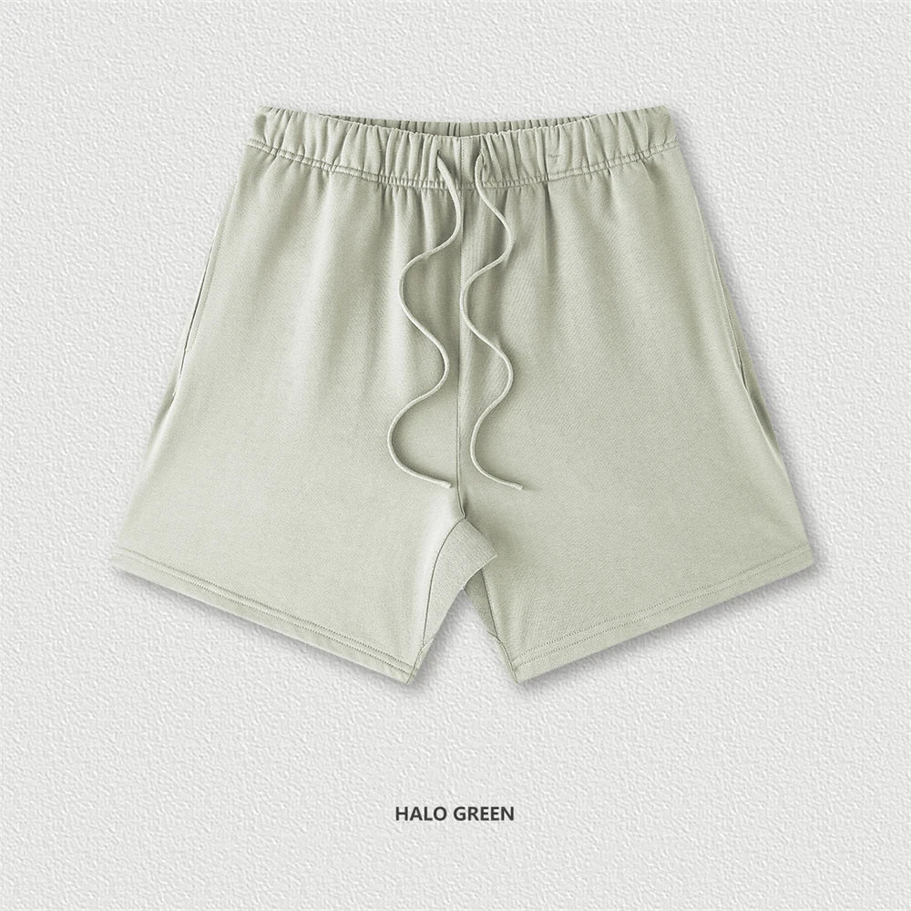 ZODF 2025 Summer Men Heavy Weight 425gsm Cotton Shorts Unisex Women Loose High Street Comfortable Solid Pants Streetwears HY0495