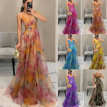 Sexy Strapl Evening Dr Casual Par Holiday Long Skirt with Print High Waist No Sve Summer Women's Dr