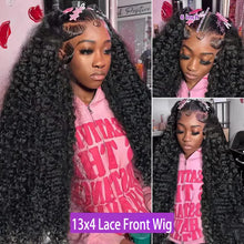 Burmese Curly Water Wave Lace Front Wig 13x4 13x6 Remy Hair
