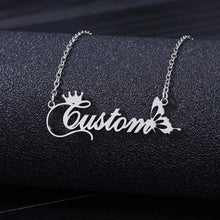Custom Name Necklaces For Women Men Stainless Steel Customized Pendant Necklace Personalized Neck Chain Jewelry Birthday Gift