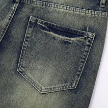Y2K Distressed Skinny Jeans for Men Ripped Vintage High-Waisted Hip-Hop Streetwear Style