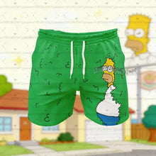 26 Holiday Summer Vacation Hawaiian Shorts Men'S The Simpsons Print Shorts Snowflake & Holly Print Quick-Dry Beach wear shorts