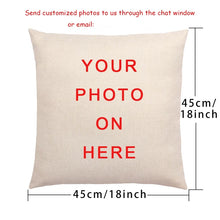 DIY Logo Custom Cushion Cover Baby Family Pets Pillow Case Luxury Brand Customized Throw Pillow Cover Linen Housse De Coussin