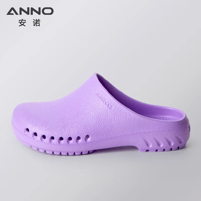 ANNO Soft Nurses Medical Shoes Anti-slip Protective Clogs Operating Room Lab Slippers Chef Work Flat Clog Hospital Foot Wear