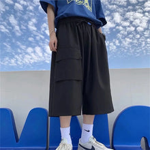Cool Summer Hip Hop Cargo Shorts for Men's Summer Slim Loose 2026 Ins Hanging Trendy High Street Pants Straight Shorts Men