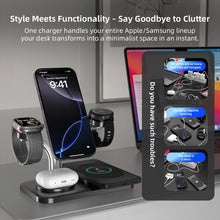 5 IN 1 Magnetic Wireless Charger Dual Phone and Watch Fast Charging For iPhone 17~12 Samsung Apple/Galaxy Watch Aipods Pro/Buds