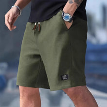 2026 Summer Men's Waffle Texture Casual Sports Beach Shorts Quick Dry Trendy Versatile Bermuda Shorts Streetwear Lightweight