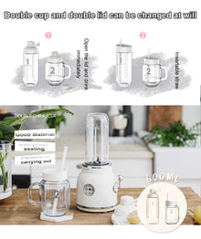 Electric Juicer Mini Portable Baby Food Mixer Grinder Automatic Fruit Juice Extractor Squeezer Smoothie Milkshake Blender Cup EU