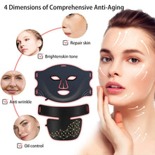 New Arrival Quad Chips 4 Color Silicon Beauty Mask 450nm 660nm 850nm LED Red Light Therapy Face Medical Home Office