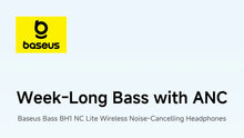 Baseus Bass BH1 NC Lite ANC Wireless Headphones 95% Noise Cancelling Headsets Headphone Bluetooth 6.0 80H Over Ear Earphones