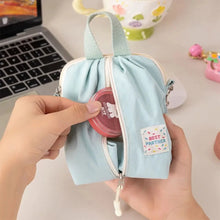 Petit sac de rangement portable pour serviettes hygiéniques, trousse de toilette et de maquillage style macaron, organisateur polyvalent