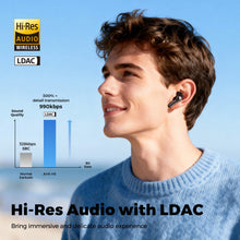 SOUNDPEATS Air6 HS Wireless Earbuds, Bluetooth 6.0 Headphones with 13mm Triple-Magnet Driver, LDAC Hi-Res Audio,Immersive Sound