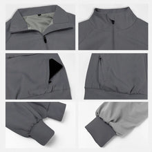 Surgical gown jacket, long sleeved jacket, stand up collar with multiple pockets, medical brush gloves, nurse work clothes