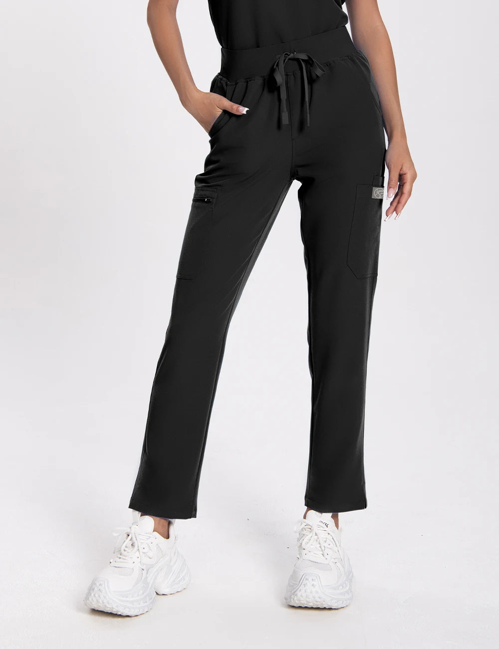 KUNGFU SCRUBS Women Nurse Scrubs Medical Uniform Top Antibacterial Soft Wrinkle-resistant Waterproof T-shirt Pencil Pants