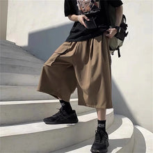 Cool Black Summer Hip Hop Cargo Shorts Men's Summer Slim Loose Hip Hop Ins Hanging Trendy High Street Pants Straight Shorts Men