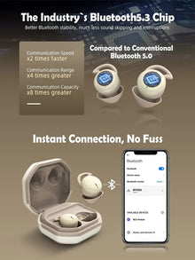 Bluetooth Earbuds,Wireless Sleep Ear Buds,Invisible Noise Cancelling Earphones,Bluetooth  Sleeping Headset for Small Ears Canal