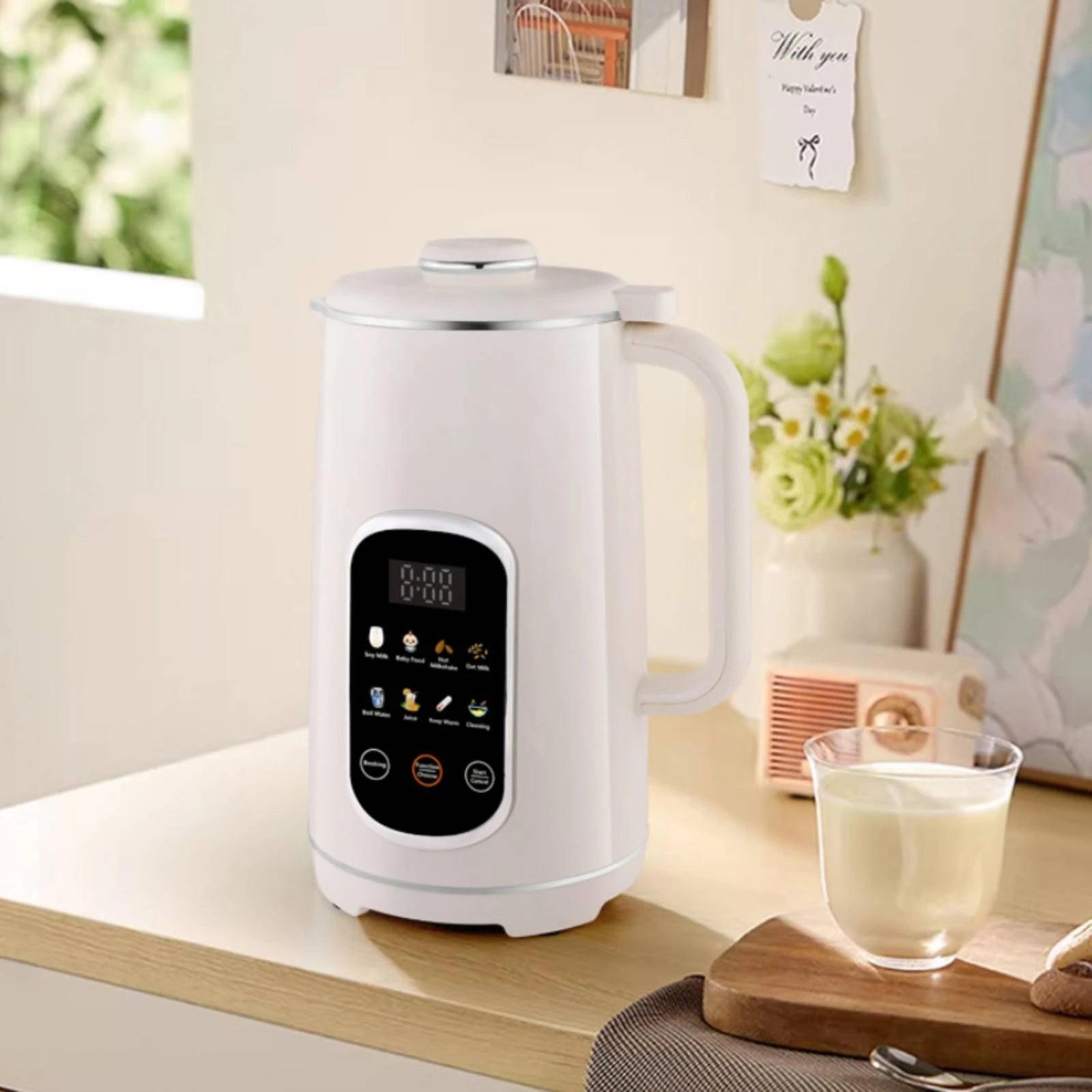 Automatic Soy Soy Milk Appliance 8-in-1 Multifunctional Multifunction Blender Soybean Milk Machine No Filtering Blender