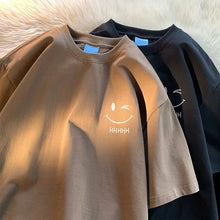 T-shirt à manches courtes imprimé, tendance et décontracté, style unisexe, coupe ample, grande taille, pour femmes et hommes