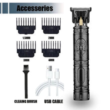 T9 Electric Hair Trimmer USB Shaver 0mm Bald Fade Portable